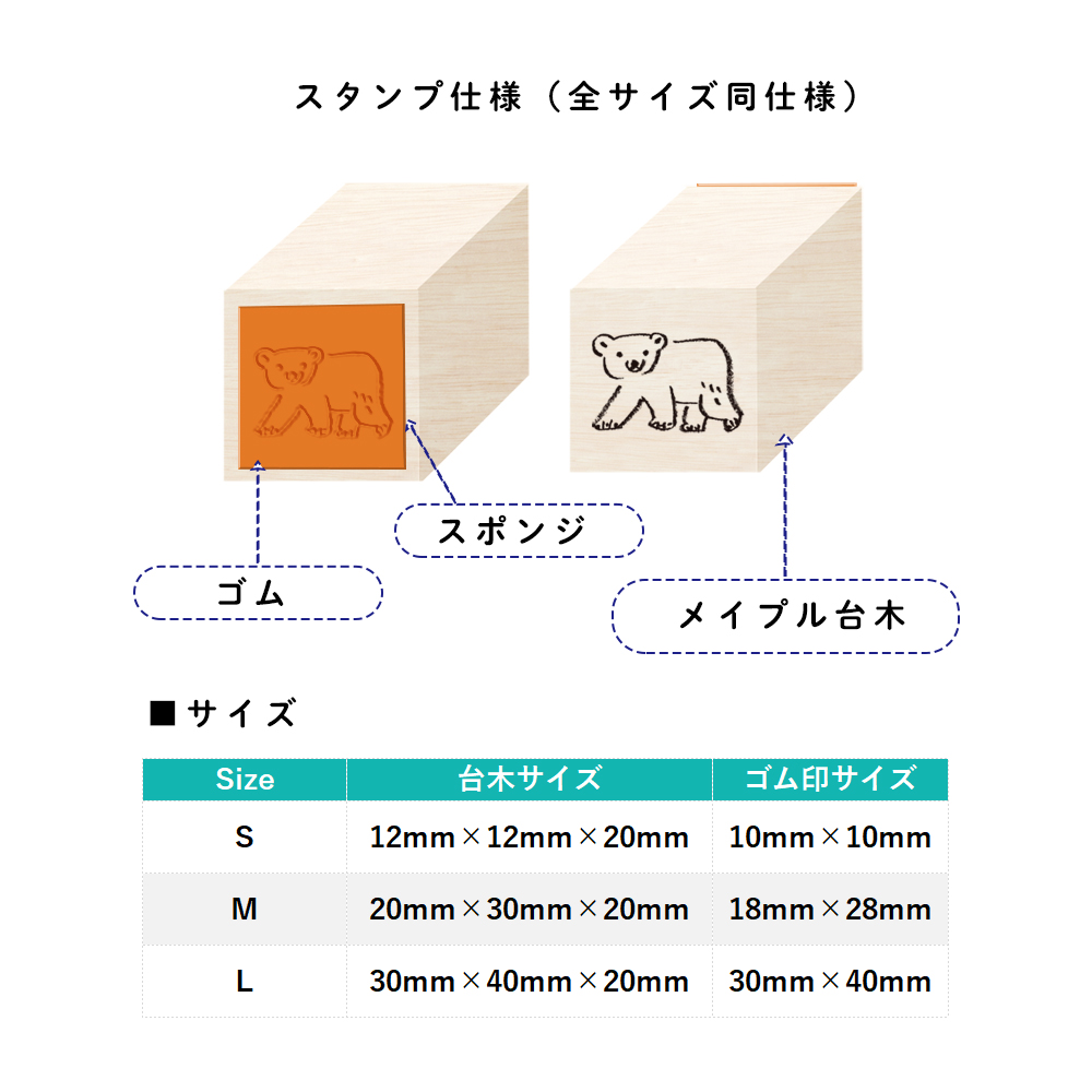 中島良二 アニマル はんこ（S)